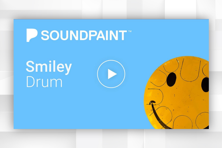8Dio has released Smiley Drum, a free instrument for Soundpaint.