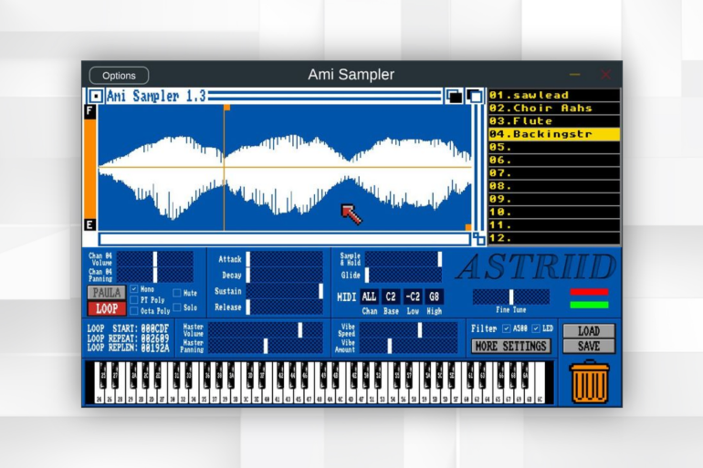 Astriiddev Launches Ami Sampler, Free 8-bit Plugin Inspired by Commodore Amiga Sound.