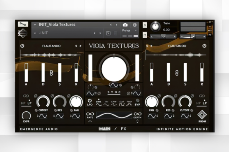 Emergence Audio Launches Viola Textures Virtual Instrument for Kontakt Player.