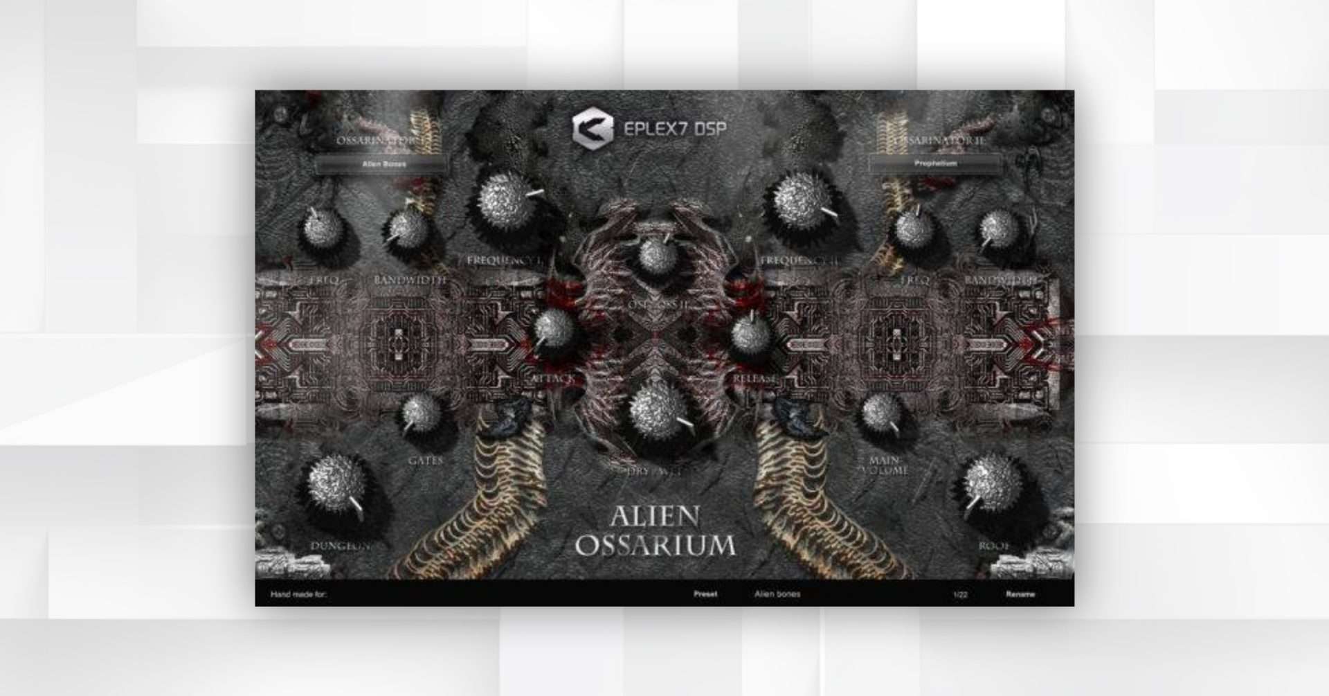 Eplex7 DSP Launches Alien Ossarium, a New Sound Design Effect Plugin for Windows.