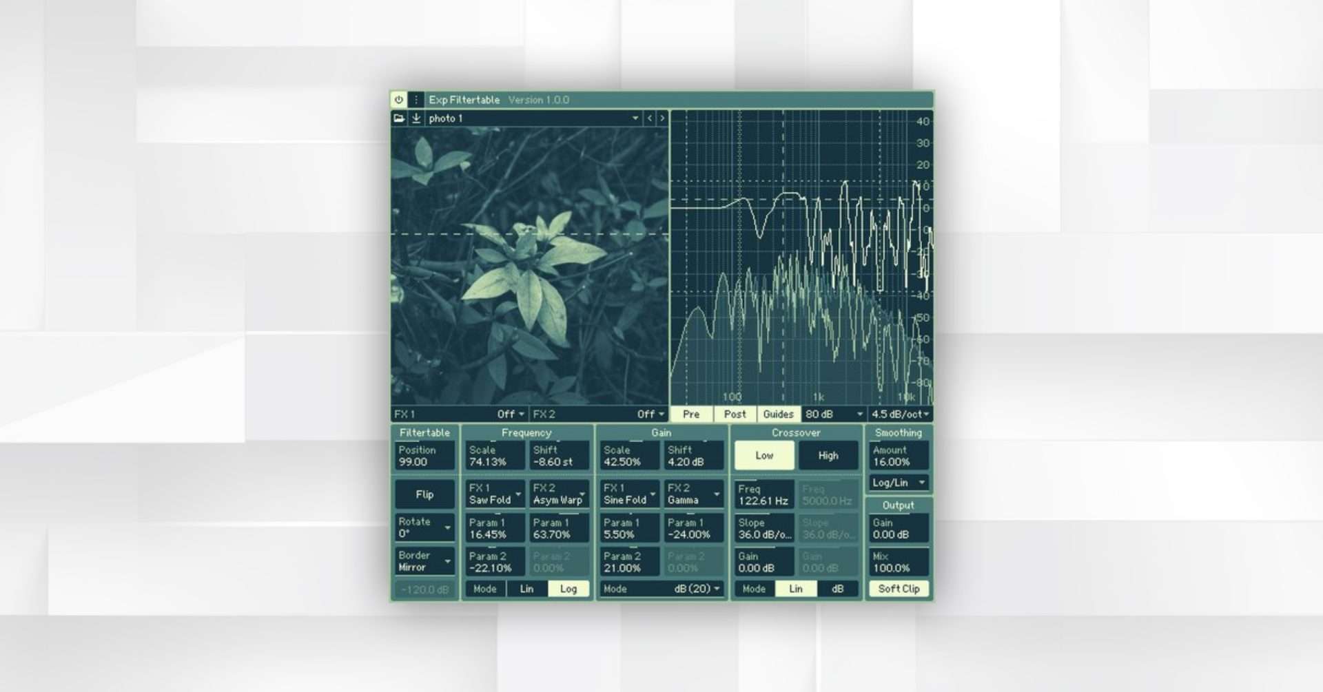Exp DSP Launches Exp Filtertable Effect Plugin in CLAP Format for Windows.