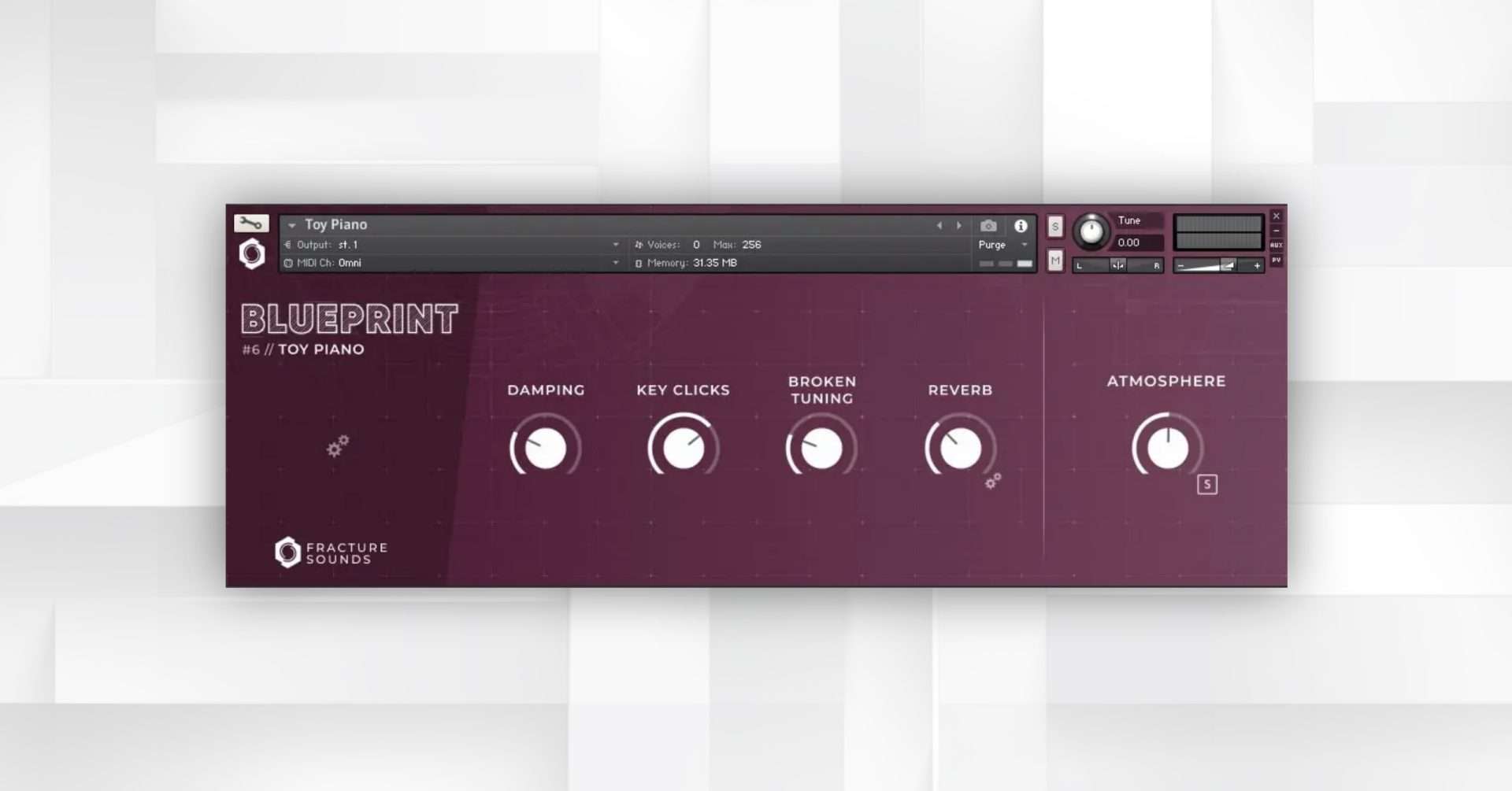 Fracture Sounds Launches Toy Piano, a free Instrument for Kontakt Player.
