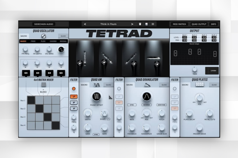 Physical Audio Launches Tetrad Virtual Synth Plugin.