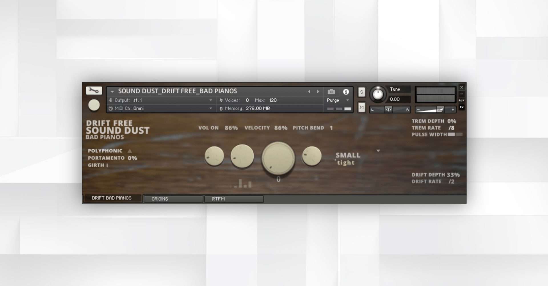 Sound Dust launches Drift Free - Bad Pianos as a free library for Kontakt.