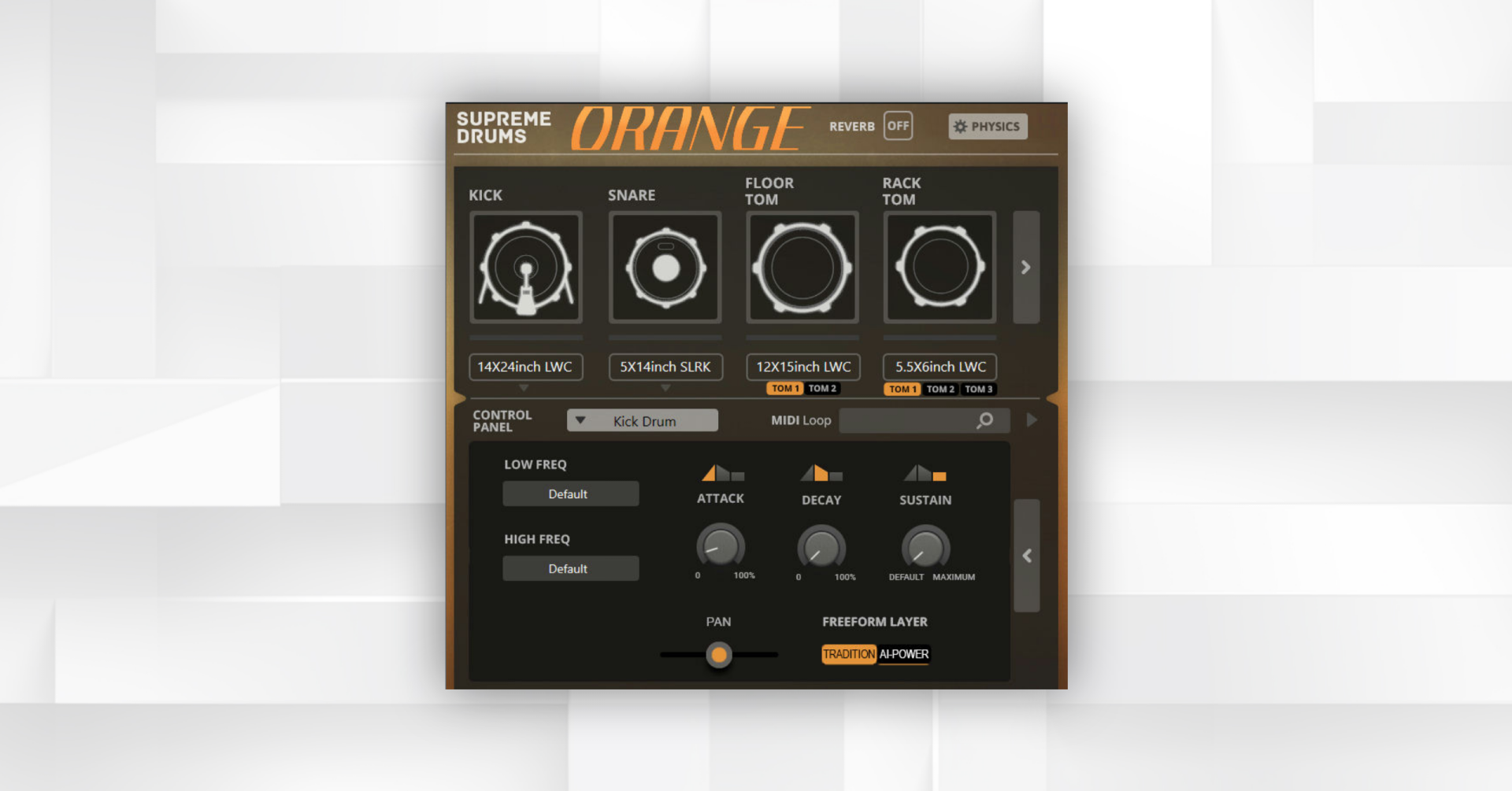 Sound Magic Releases Supreme Drums Orange, a Hybrid Modeling Drum Instrument.