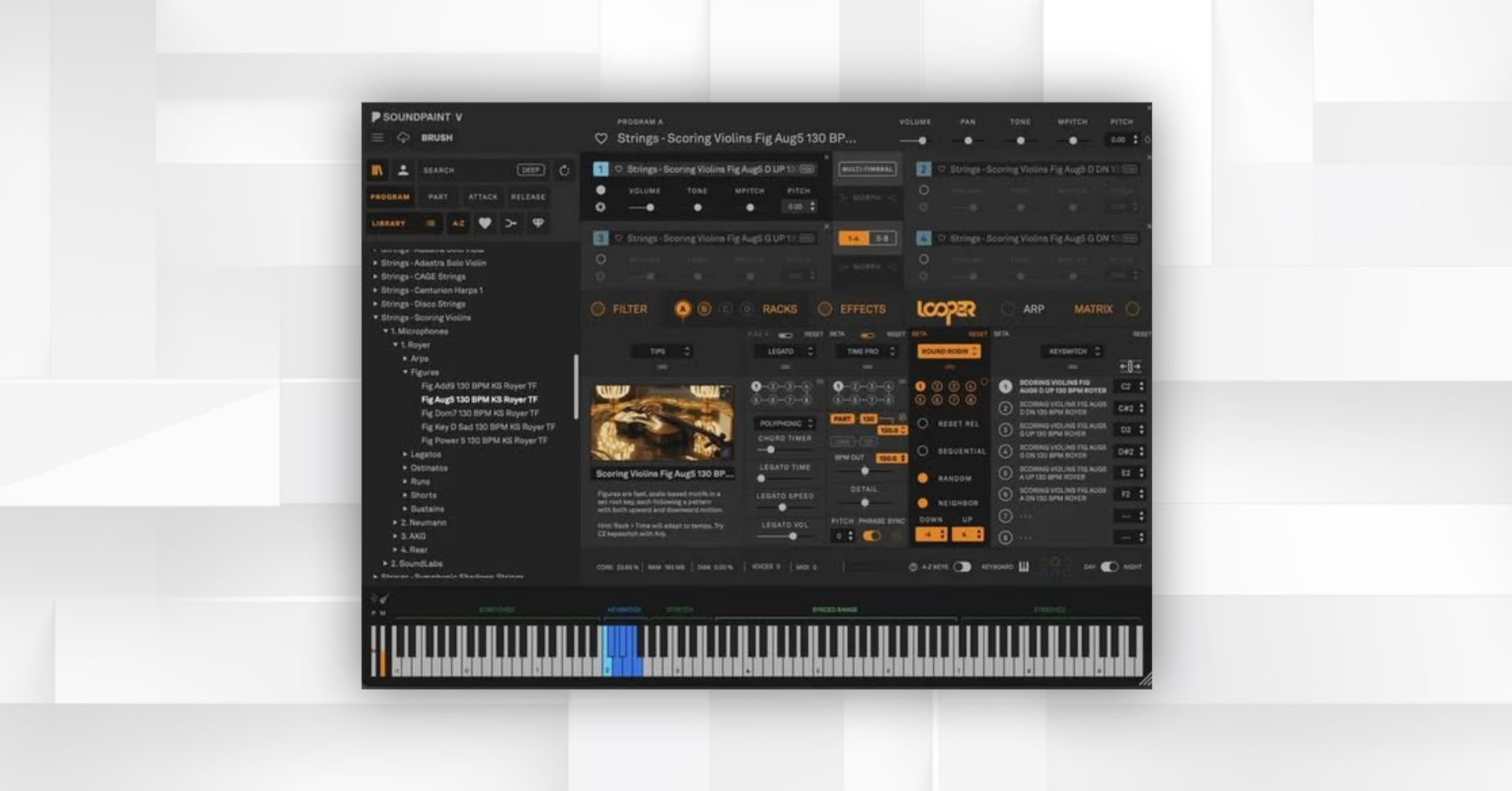 8Dio Launches New Looper Vintage Recording Studio in Free Soundpaint Sampler for Win and Mac.
