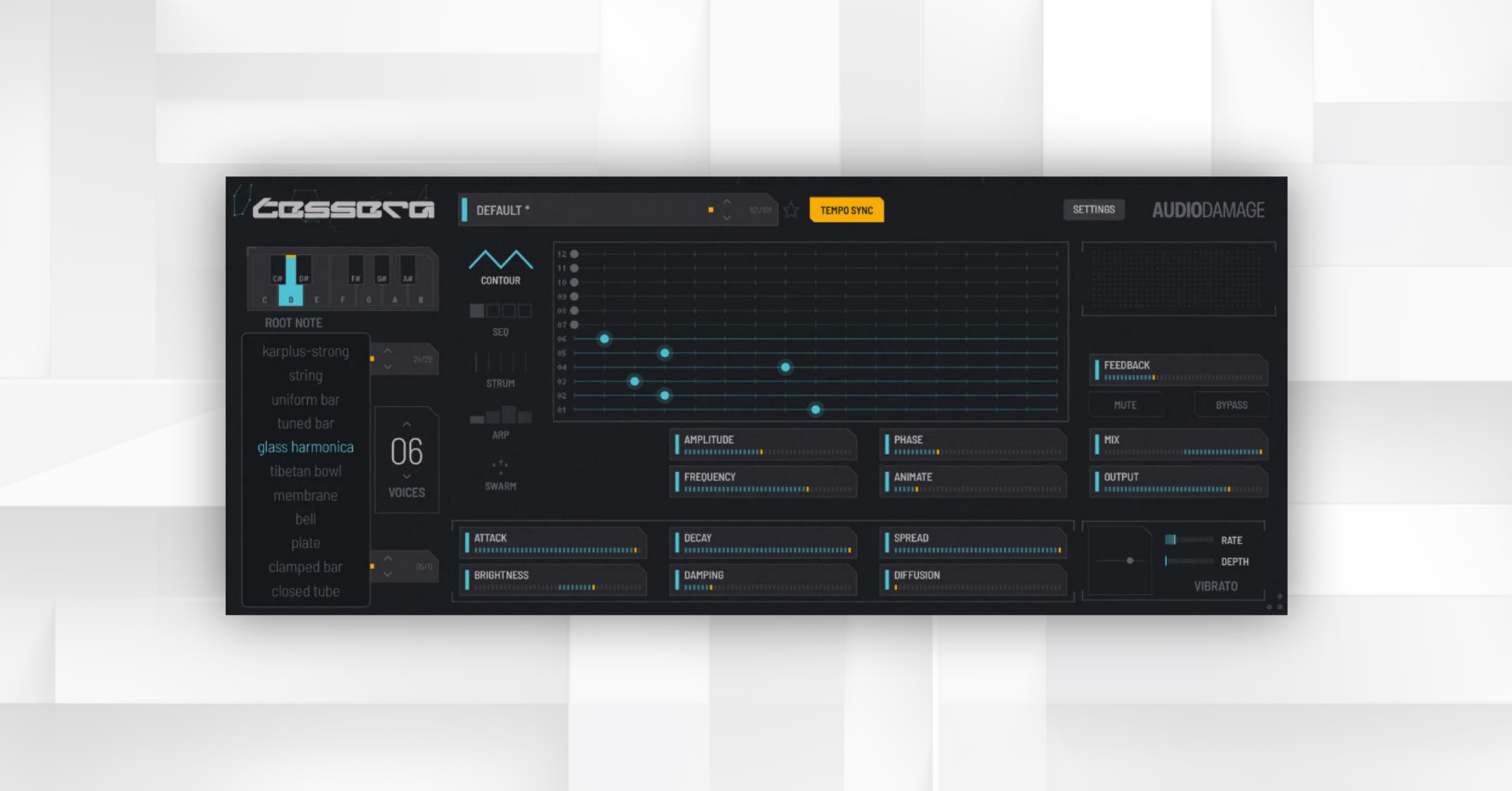 Audio Damage introduces Tessera tuned resonator effect plugin.
