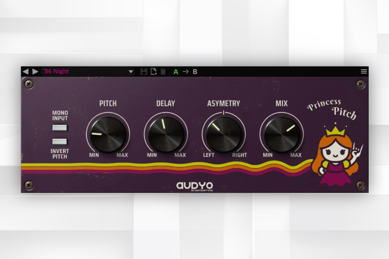 auDYo engineering has released Princess Pitch, a plugin for micro-pitch doubling and stereo delay.