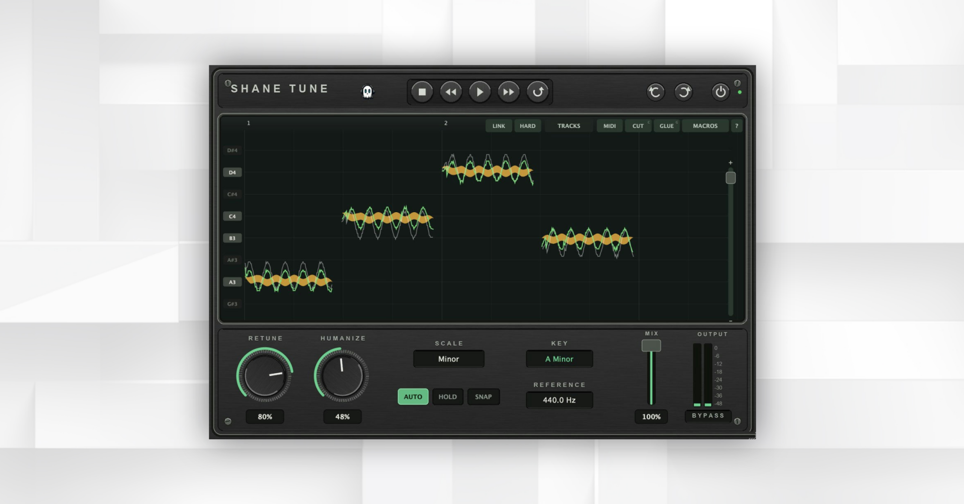 prod. Shane has released Shane Tune, a vocal note editor with separate pitch, timing, formant and level controls.